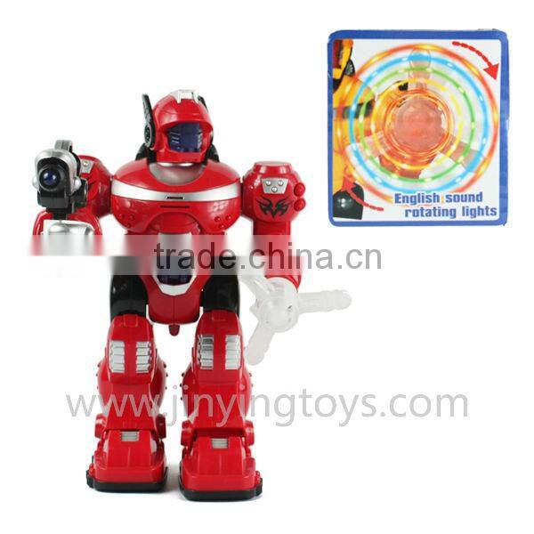 Multifunctional battery operated robot with light&sound