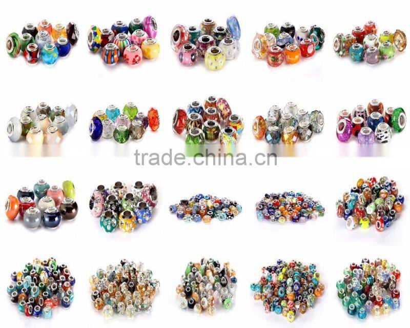 Hot Selling Porcelain 10 pcs Orange Color Glass Beads Loose Beads