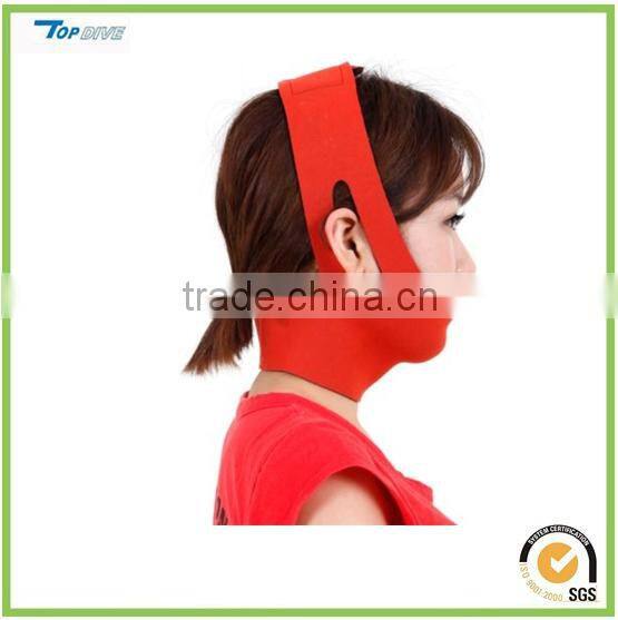 Adjustable neoprene face slimming belt