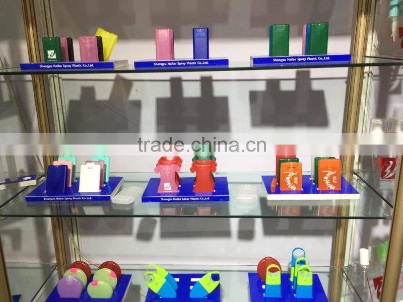 16ml the portable card type perfume plastic spray bottle alcohol-based hand rubs sprayer bottle