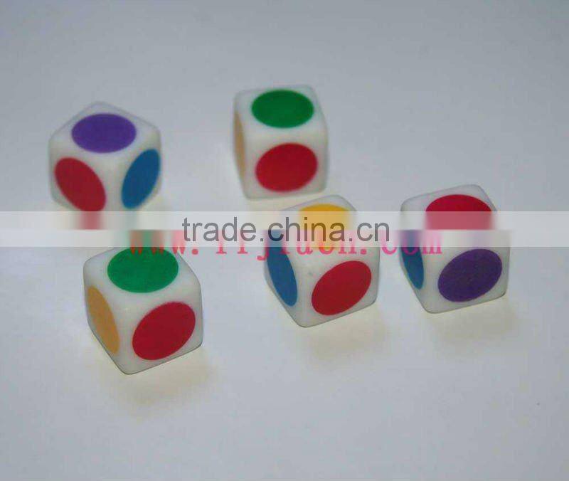 Various Colored Acrylic Dice