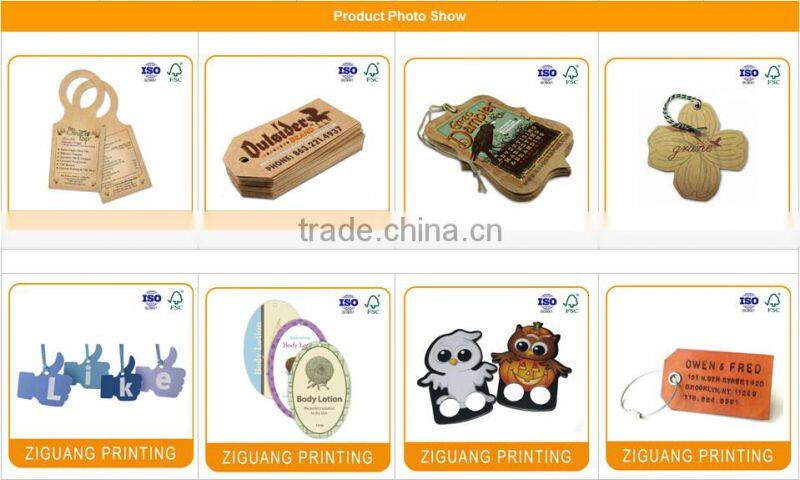 Custom recycled jeans paper tag design