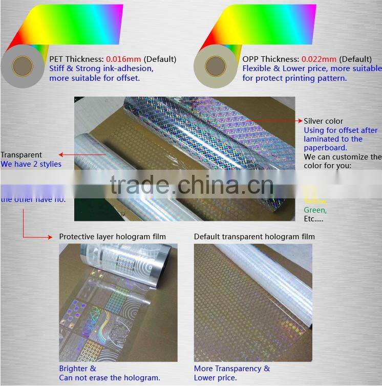 Make holographic foil stickers lamination