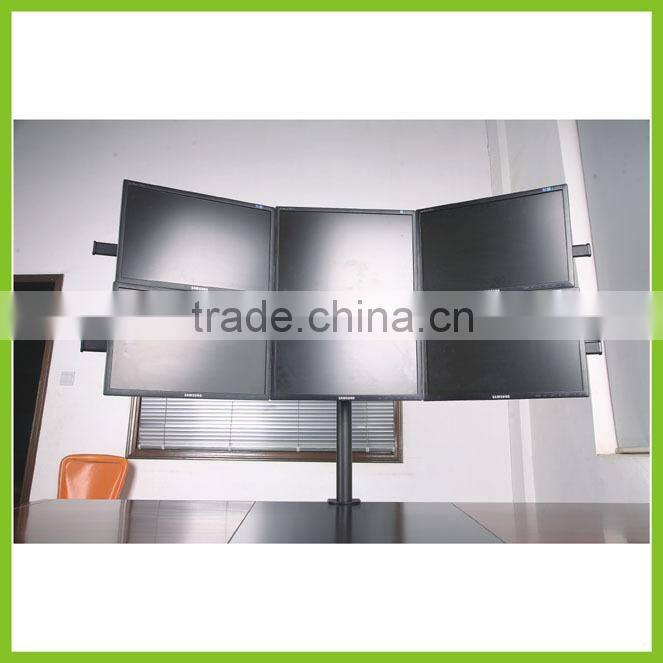 CURVE-H LCD Display Desk Mount for Six Monitors