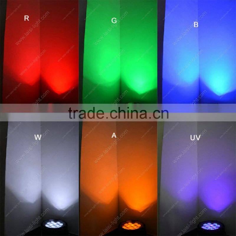 IP65 Led uv Light 12pcs*18W 6in1 led waterproof par light, Rgbwa+Uv led Par outdoor light