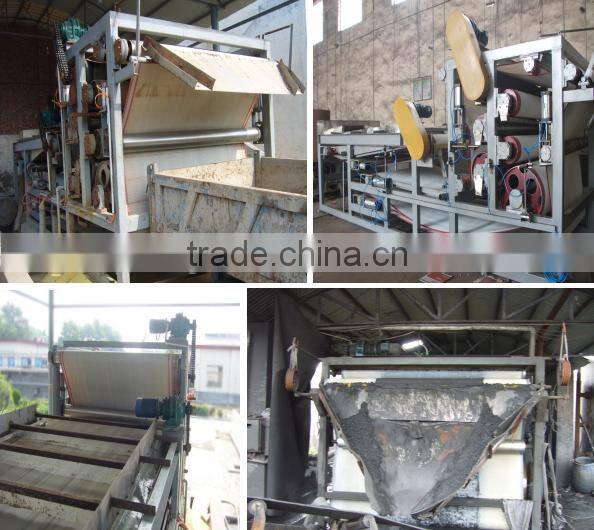 Belt sludge dewatering machine