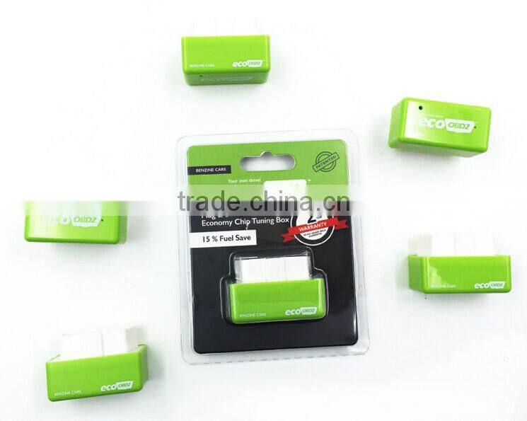 2015 Hot Sale ECOOBD2 Benzine Car Chip Tuning Box Plug and Drive OBD2 Chip Tuning Box More Power / More Torque