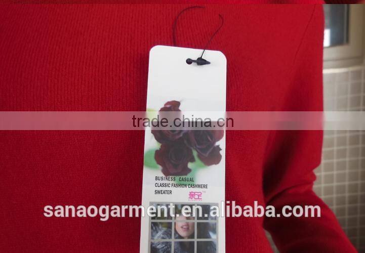 Pure color 100% pure cashmere sweater