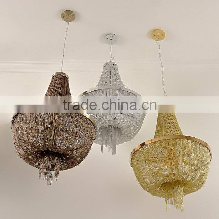 High class unique project Modern Restaurant Lobby Decorative Suspension Chandelier Light