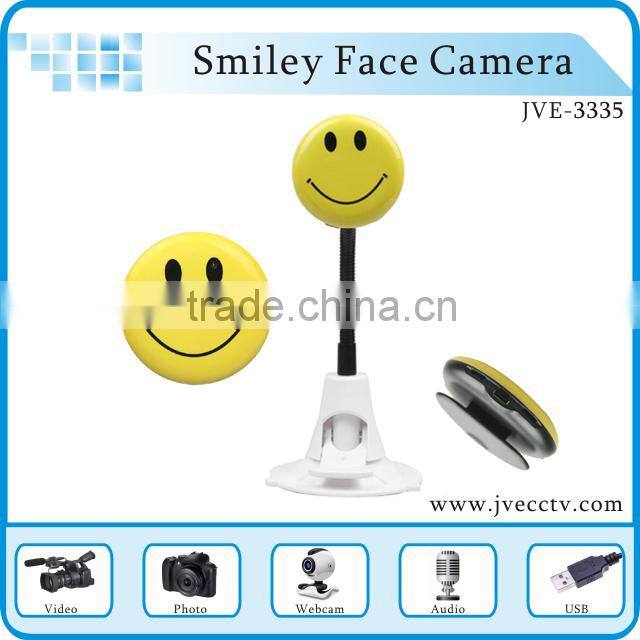Cute Mini Hidden DV Camera With Smiley Face Car Black Box3.0 Pixel 720*480P 30fps 4GB Elegant Paper Box JVE3335
