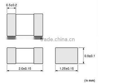 0805 1.0uH 900mA 0.125ohm MuRata Chip Toroidal Power Inductor