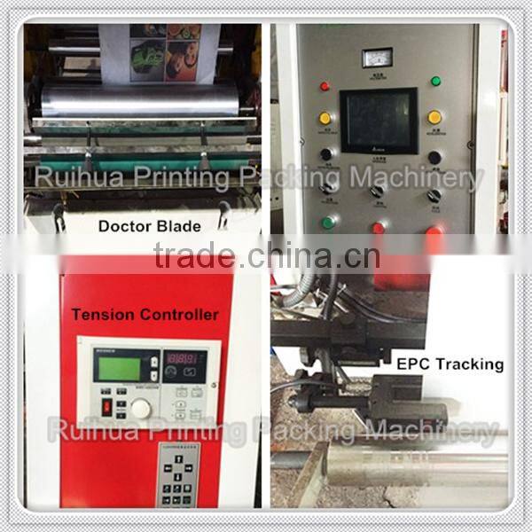 Letterpress Plate Type Multicolor Color Four Colours High Speed Flexo Printer