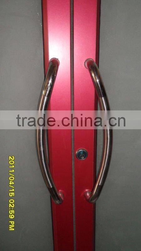 With aluminum alloy profile fixed frame glass door,used door closer.