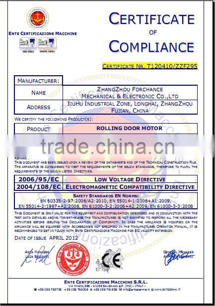 FUCHANG Chain Drive 24V DC Roller Shutter Door Operator