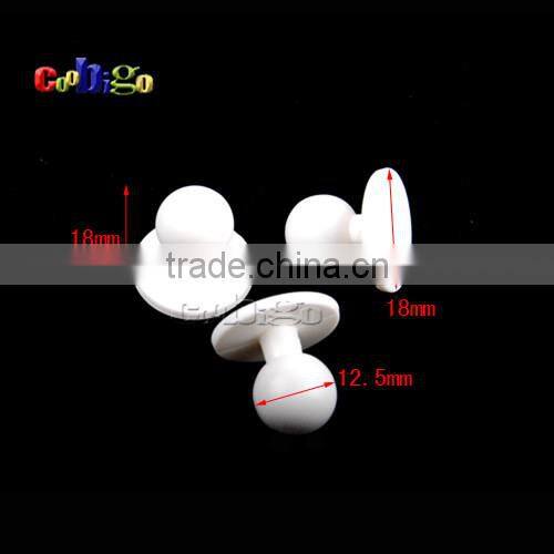 Plastic Round Movable Jacket Chef Coat Stud Button Black or White #FLC282A-B/B-W/C-W