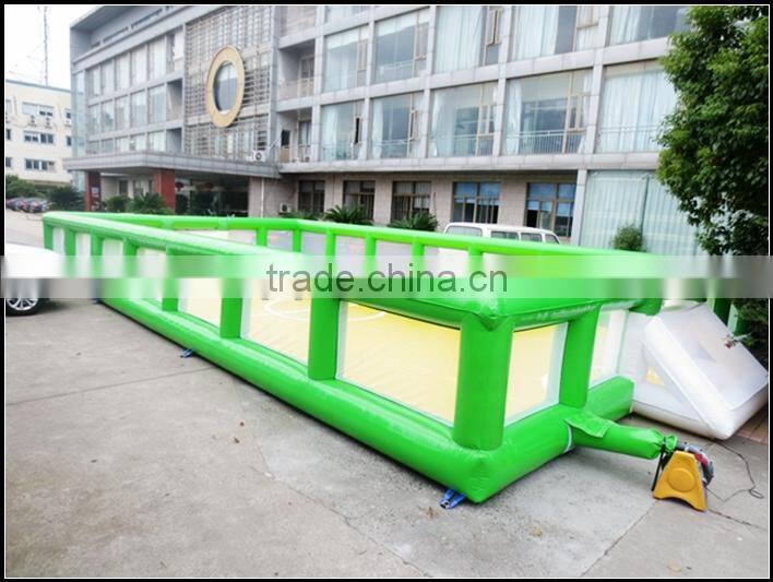 2015 inflatable football field/ inflatable soap soccer games