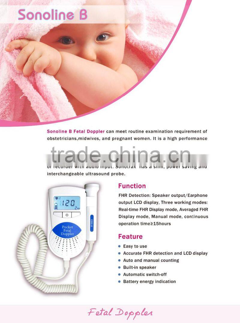 2016 New Baby sound machine Hand held/fetal doppler price MSLBSB-A