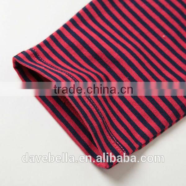 DB799 dave bella 2014 fall/winter printed long sleeve baby clothing sets for girl wholesale printed sets baby clothing sets