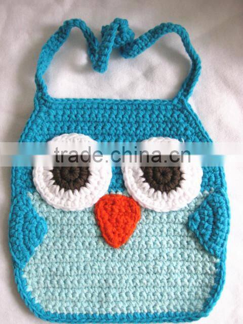 2015 fashion handmade crochet owl women cotton bag