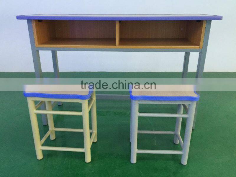 double school desk adjustable school desk and chair modern school furniture HXZY057