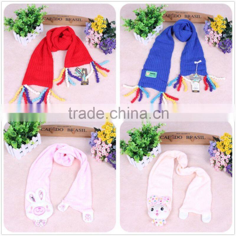 Kids Winter Hats with Pom poms Knitted Hat Scarf Gloves Set