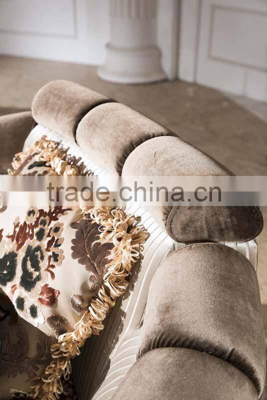antique solid wood fabric european classic style furniture AL041