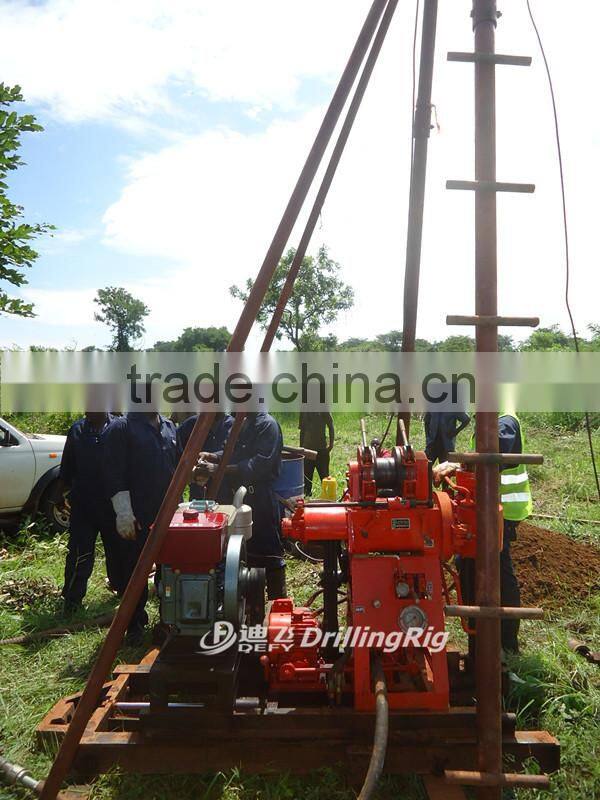 50m,100m,150m,200m small portable bore well geotechnical investigation drill rig