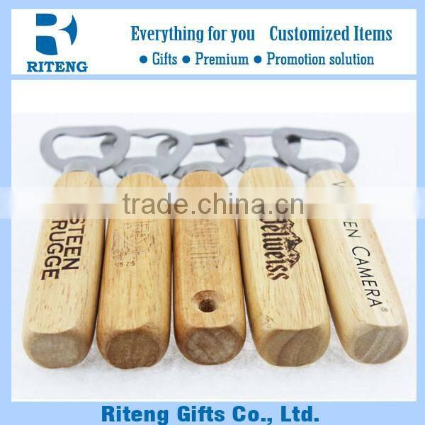 Customized Varnish Wood Opener With Logo