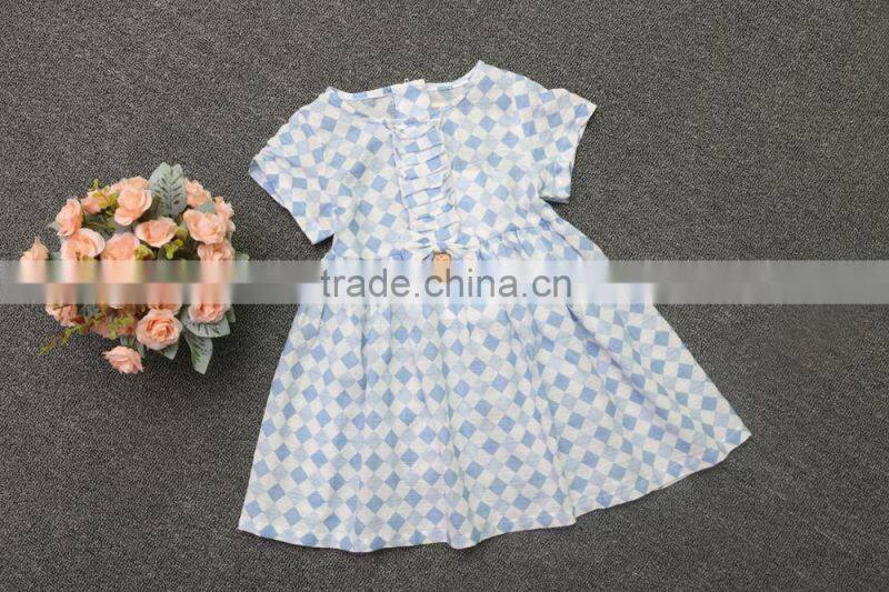 100% cotton Girls' Dress Fashion Baby Dress