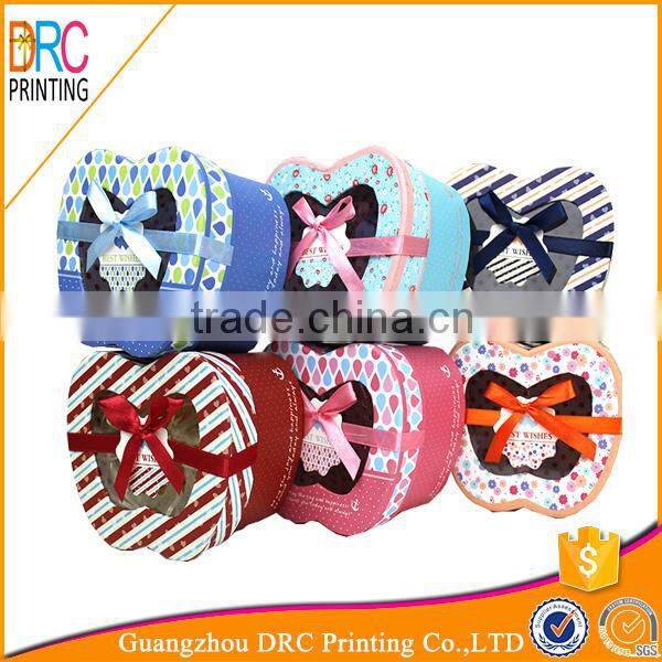 Heart shaped luxury jewellery gift packaging paper box