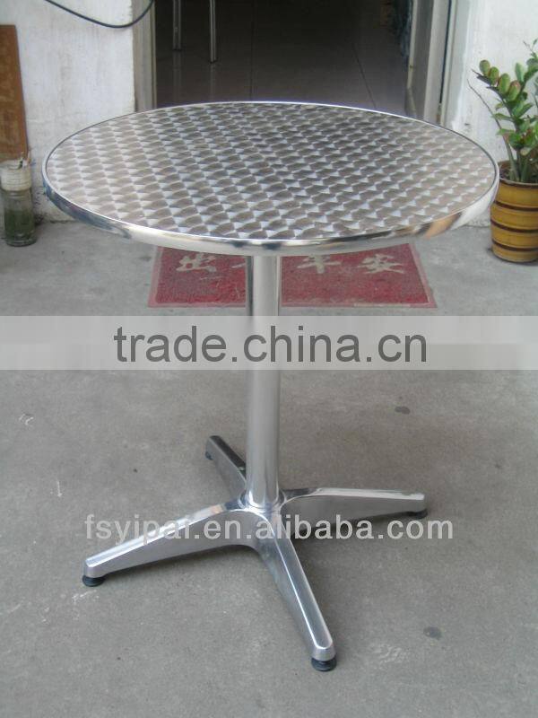 cheap round stainless steel dining table YT1