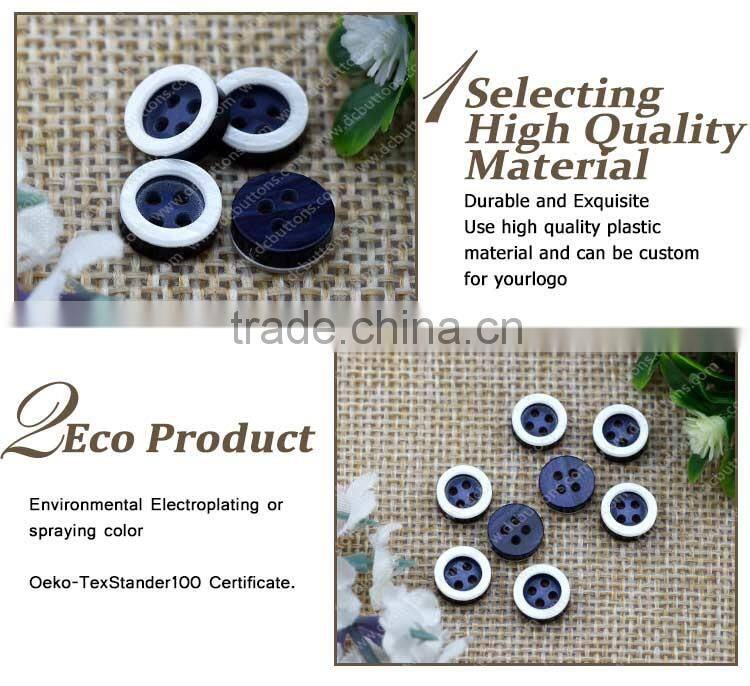 Eco-friendly product plastic 4 hole button for sweater