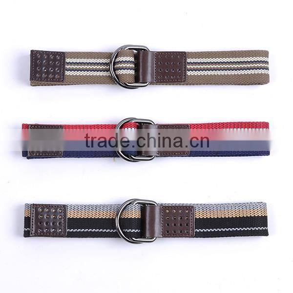 Deduction D Quality Woven Men And Women Cowboy Wild Striped Canvas Belt