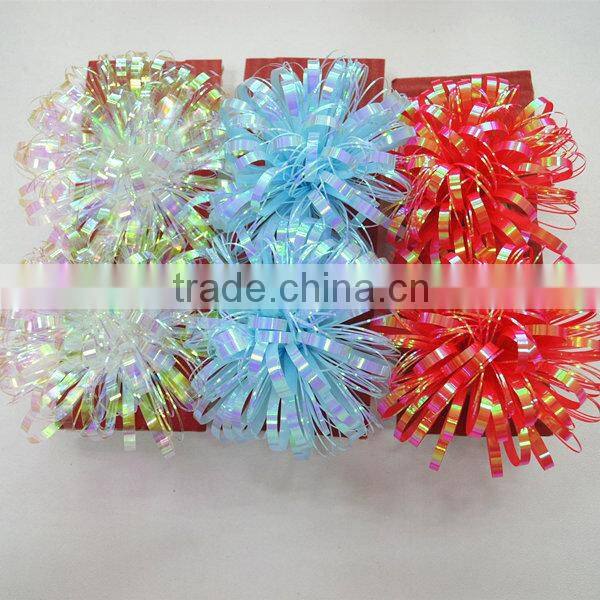 3.5" Pink Iridescent Gift Bow
