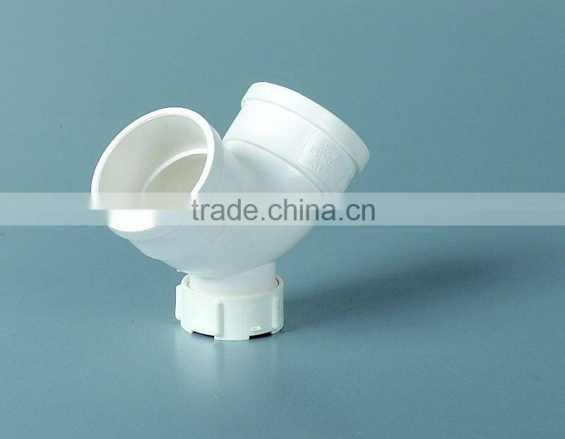 pvc pipe fitting 90 degree elbow with inspectation opening