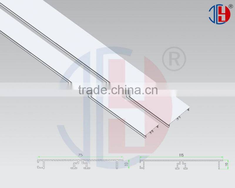 Brushed bright aluminum Skirting board for flooring