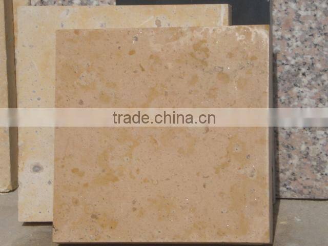 Yellow limestone for outdoor decoration, limestones tiles.