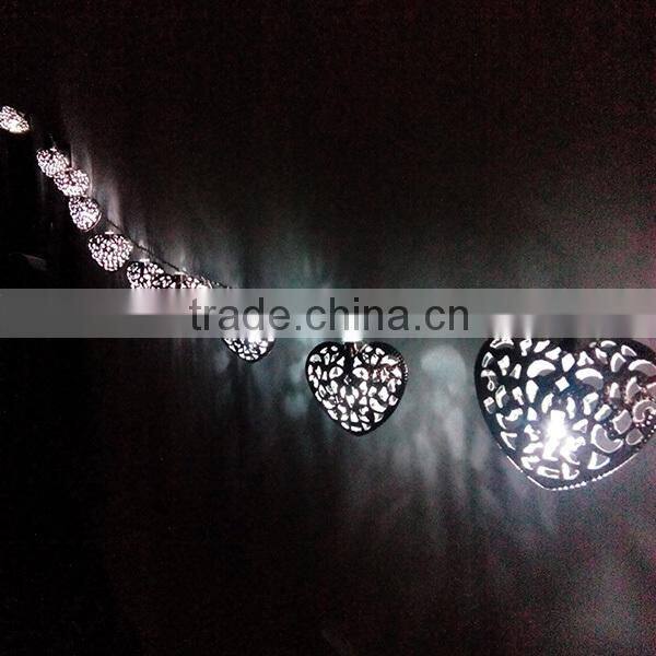 led solar light string led christmas lights string light heart