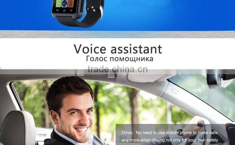 Healthy life 1.44 inch Anti-lost three color u8 smart watch andriod