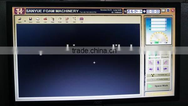 Circle Blade Twisting Angle Can Be 540 Degrees Contour Sponge Cutting Machine