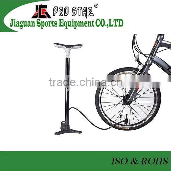 Road And Mountain Bicycle Floor Type Bike Pump With High Quality