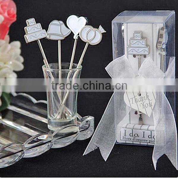 Heart Wedding Favors Tableware Fruit Forks
