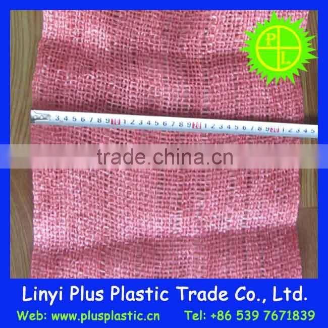 Plastic mesh bag for packaging vegetables, firewood for sale