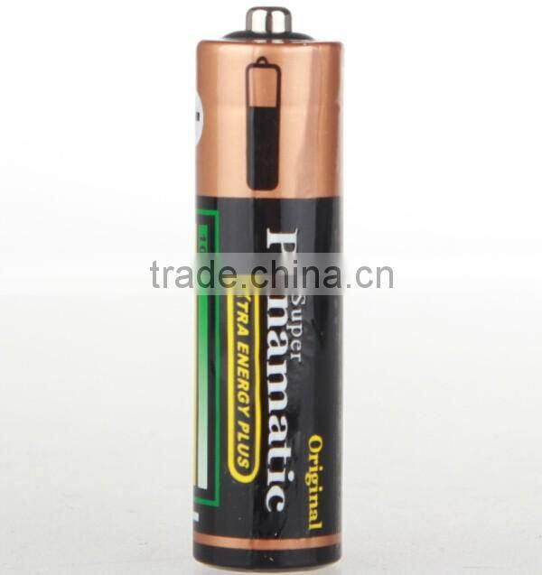 Panamatic shrink wrap R6 SIZE AA UM3 1.5V Battery (black)for torch light
