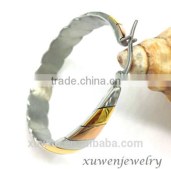 factory made twisted stainless steel turkish earrings