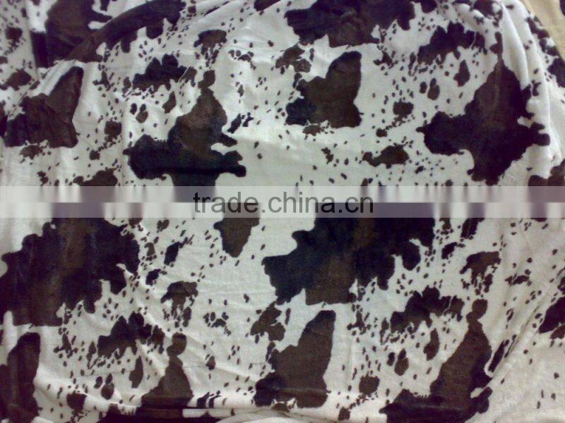 cow design sherpa blanket