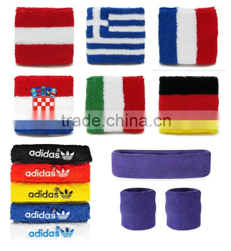high quality terry toweling sport wristband