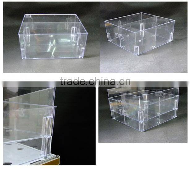 Clear acrylic candy case with lid empty candy boxes