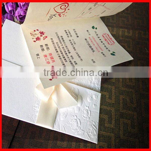 2014 New Fashion Top Grade Handmade Invitation Card For Wedding