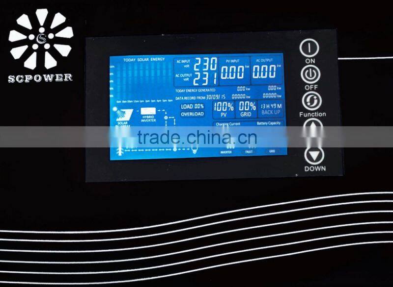 Generator Compatible 8000W AC Power battery solar inverter for air conditioner